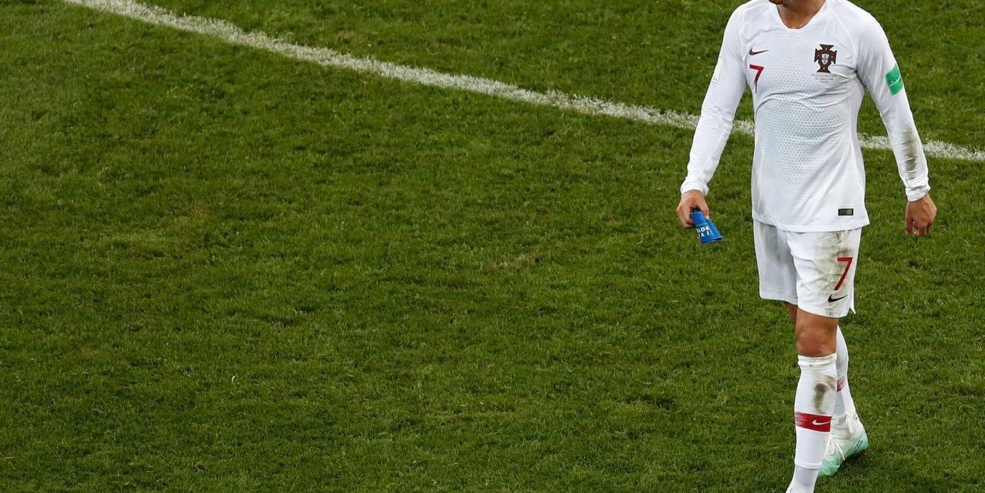 Cristiano Ronaldos Portugal slogs ut i åttondelsfinalen mot Uruguay (1–2) vid sommarens VM i Ryssland.