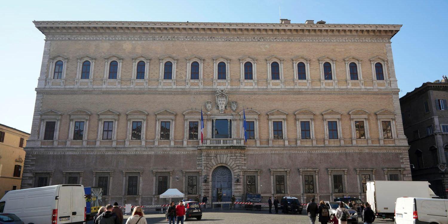 Frankrikes ambassad i Rom. Arkivbild.