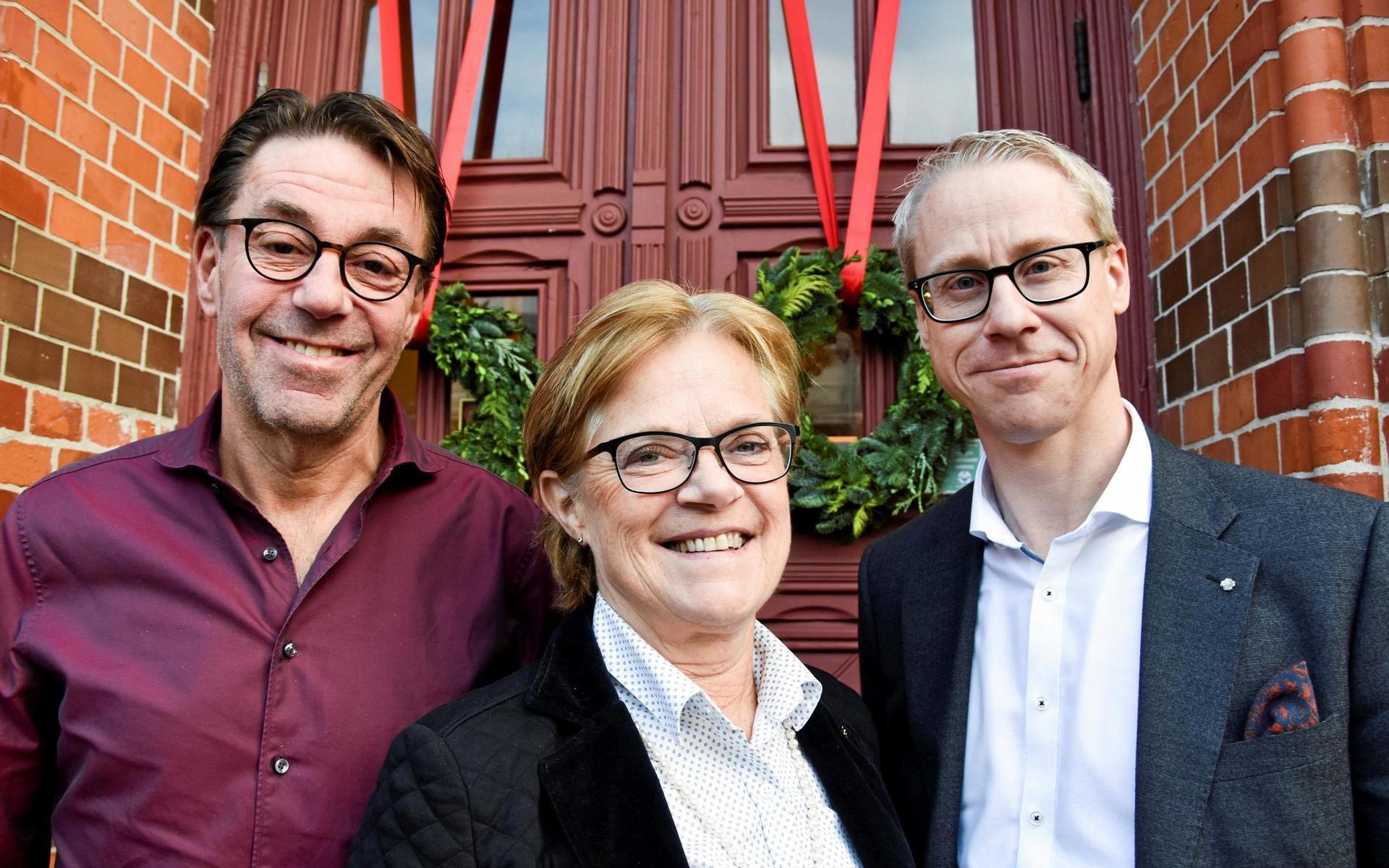 Beslutet togs av kommunalstyrelsens arbetsutskott. Där ingår Jana Nilsson (S), Ann-Charlotte Stenkil (M) och Christofer Bergenblock (C), samt (ej på bild) Tobias Carlsson (L) och Jeanette Qvist (S).