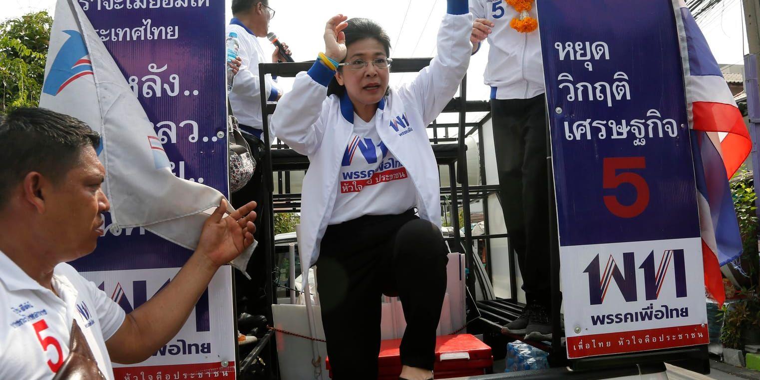 Oppositionsledaren Sudarat Keyuraphan kampanjar med den otacksamma uppgiften att försöka ta makten från juntan.