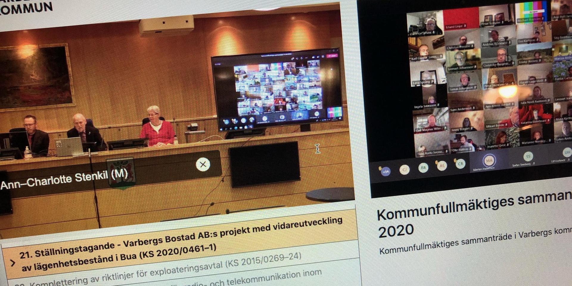 Det är svårt att ta sig in i kommunfullmäktige i Varberg, menar insändarskribenten. Just nu hålls mötena på distans på grund av pandemin.
