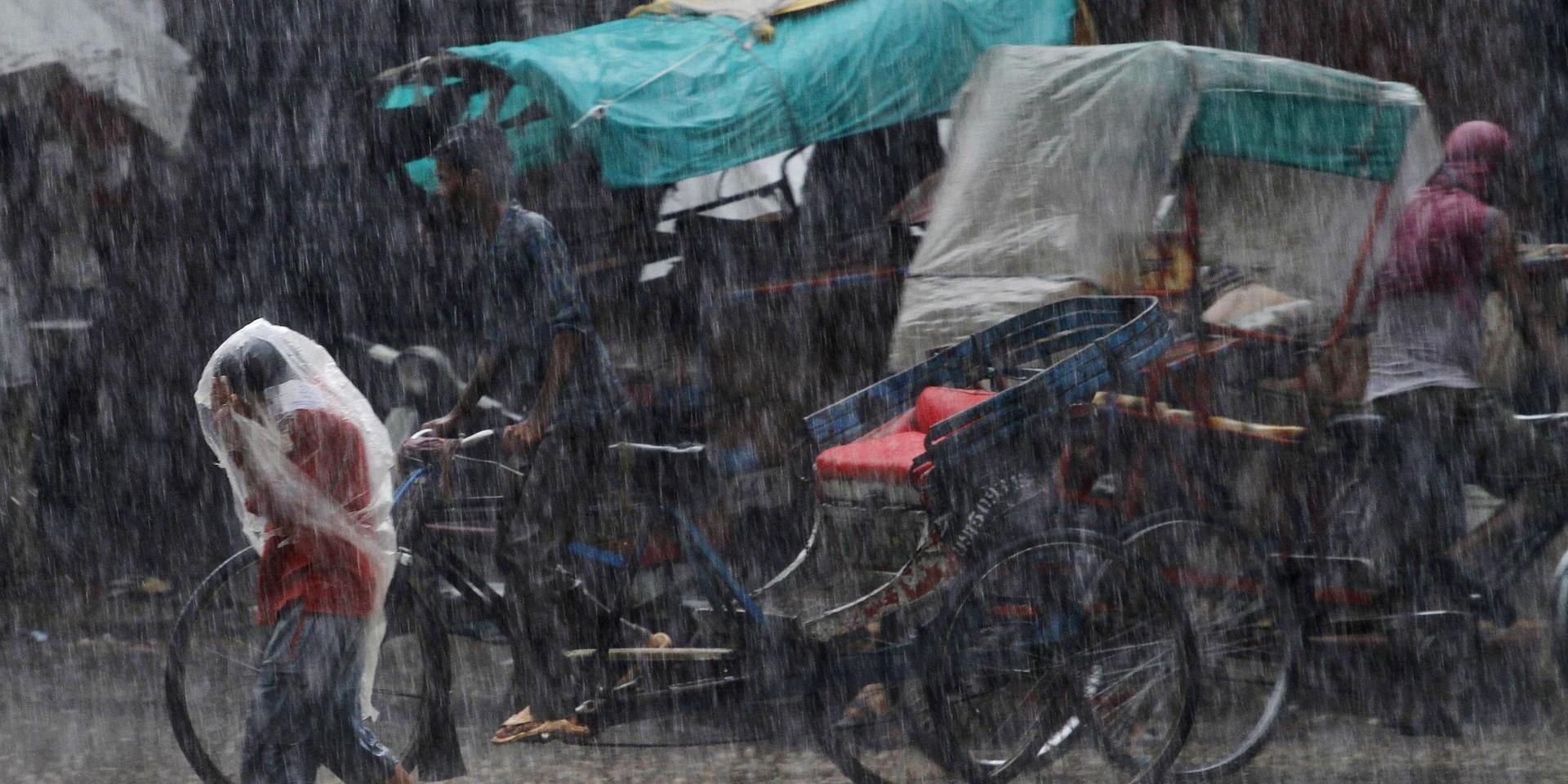 I den östra hemisfären förskjuts regnbältet norrut, vilket kan leda till kraftigare monsunregn i Indien. Arkivbild.
