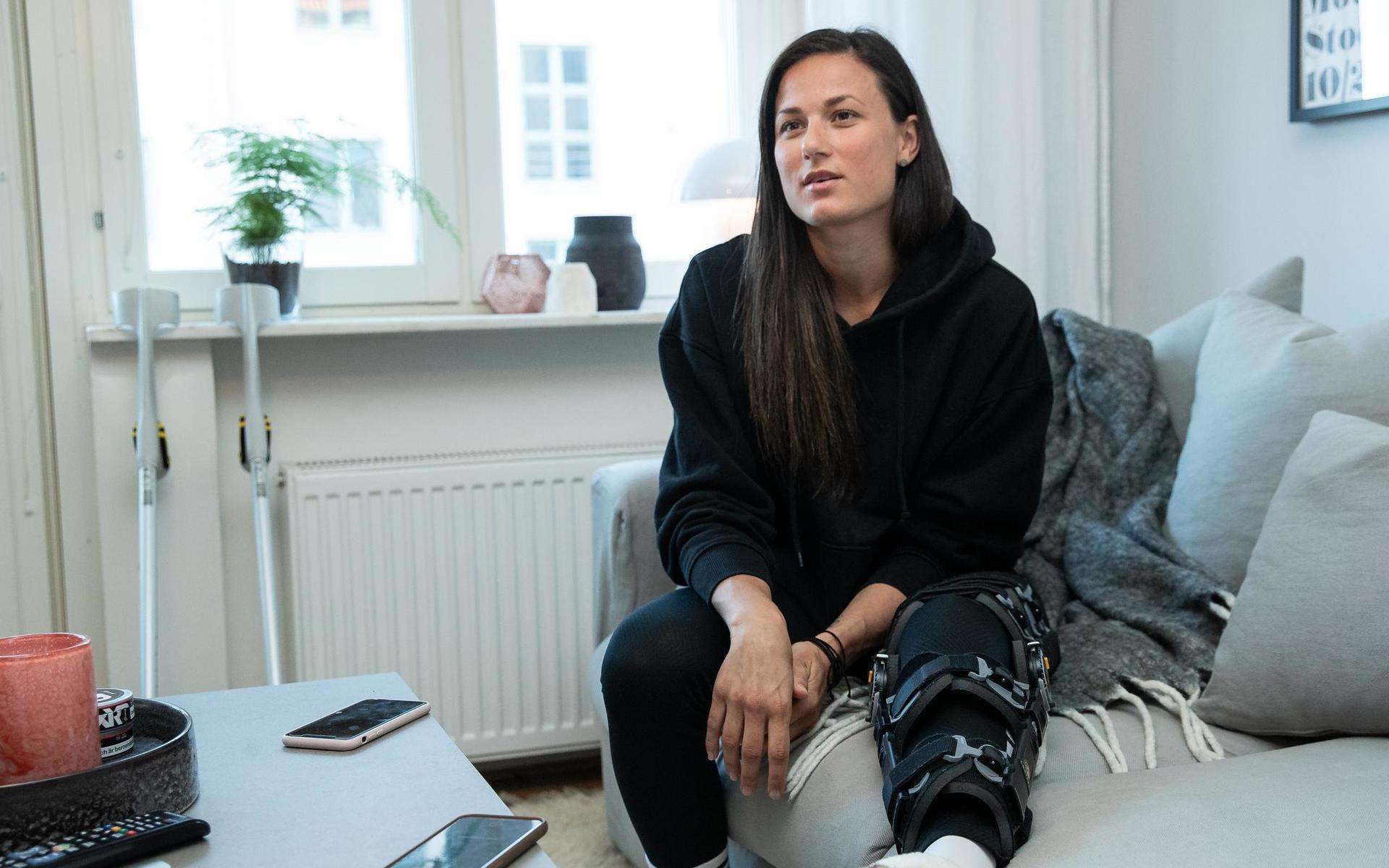 Början av rehabiliteringen var tuff för Beata Kollmats: ”Kände sig nere”.