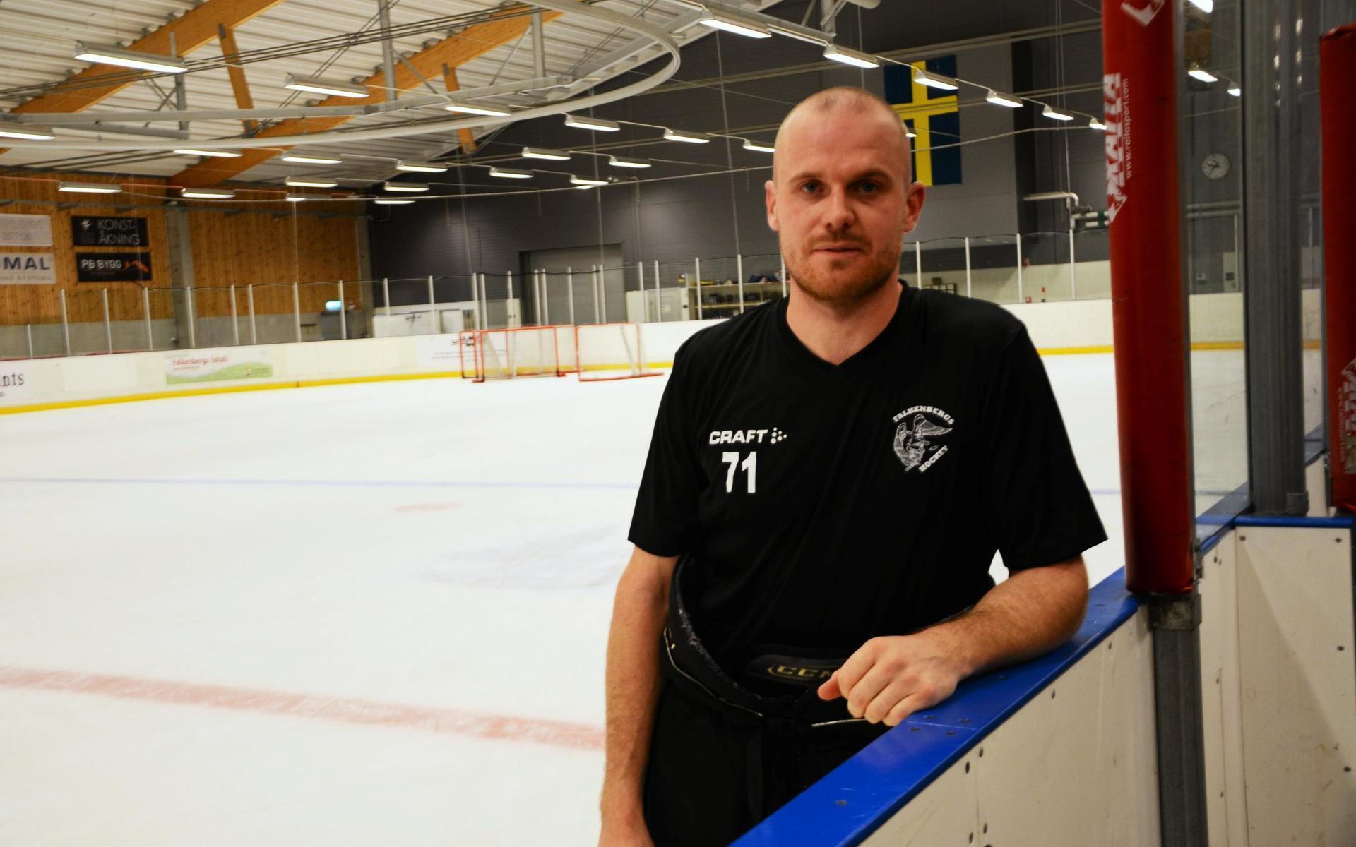 Falkenbergs hockeys lagkapten Rasmus Reinholdsson.