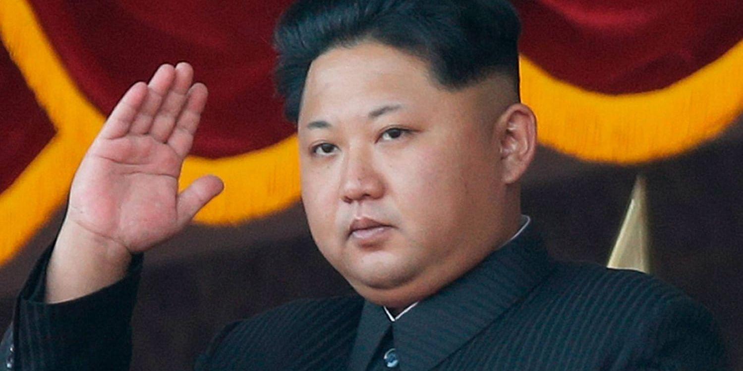 Nordkoreas ledare Kim Jong-Un. Han spelar ett högt men skickligt spel. Arkivbild.