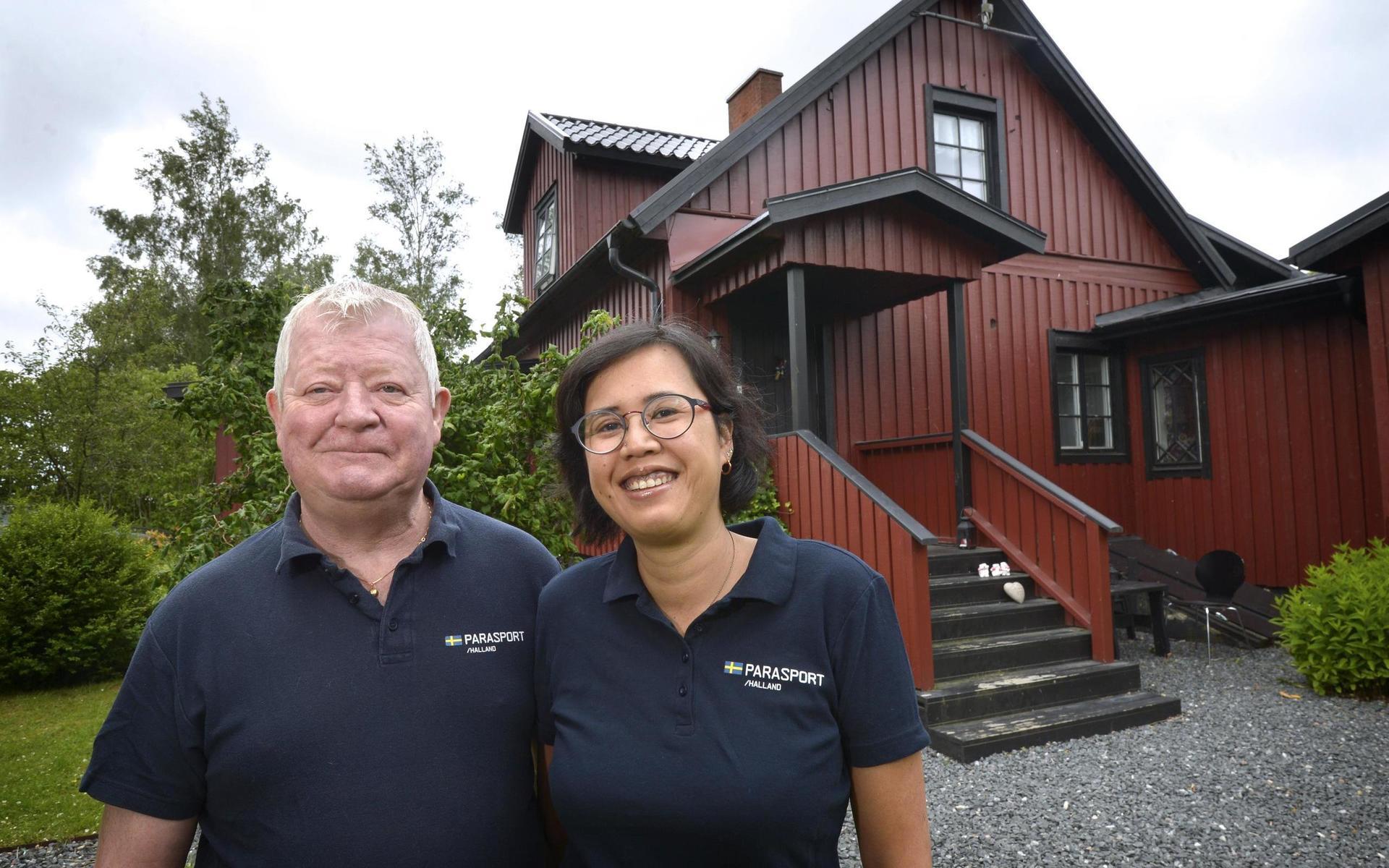 Leif Andersson och Anja Malming träffades genom engagemanget för parasport. Sedan fem år är de ett par. 