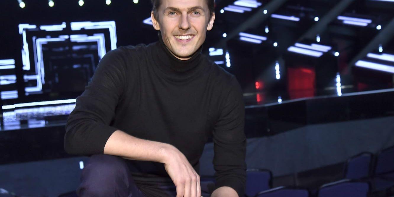 Programledaren David Lindgren är redo för Melodifestivalens andra deltävling i Scandinavium, Göteborg.