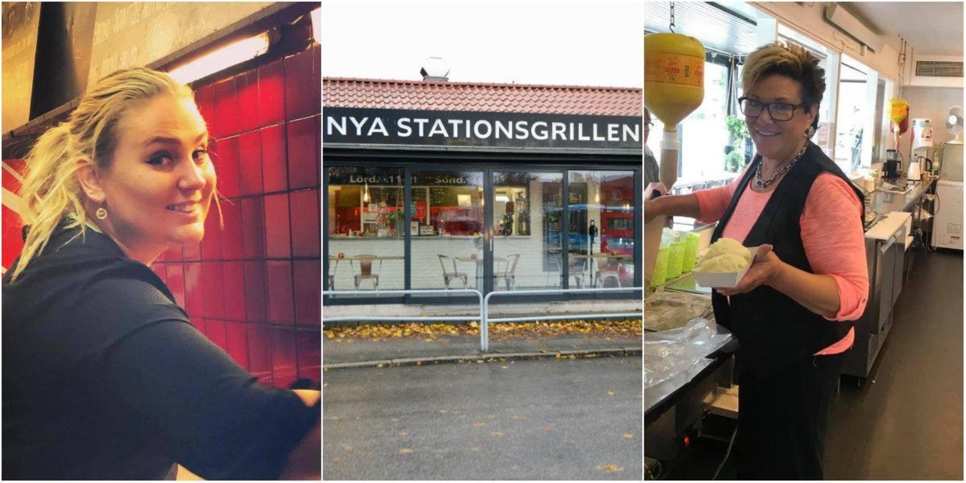 Lina Hansson och Laila Johansson säljer Nya Stationsgrillen i Falkenberg efter åtta år. 