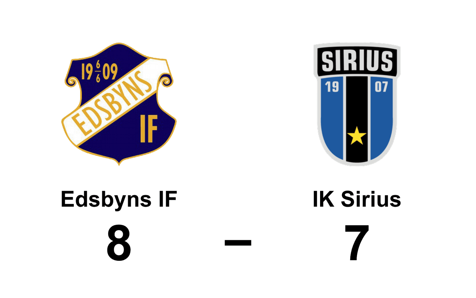 Edsbyns IF vann mot IK Sirius bandy
