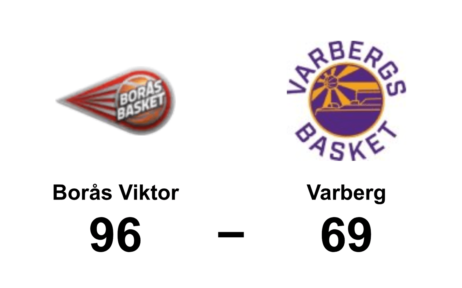 Borås Viktor Basketbollklubb vann mot Varbergs Basket