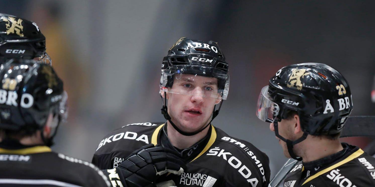 AIK:s Anton Holm efter att ha gjort 2–0 mot Modo.