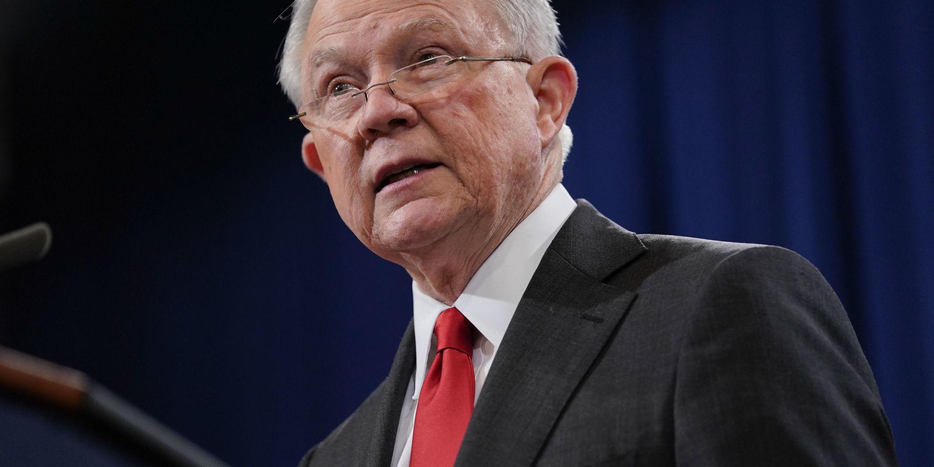 USA:s tidigare justitieminister Jeff Sessions. 