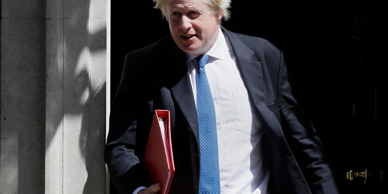 Storbritanniens avgående utrikesminister Boris Johnson. Arkivbild.
