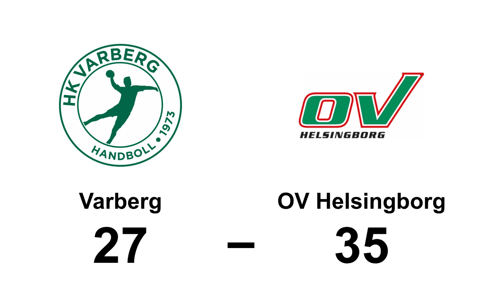 HK Varberg förlorade mot OV Helsingborg HK