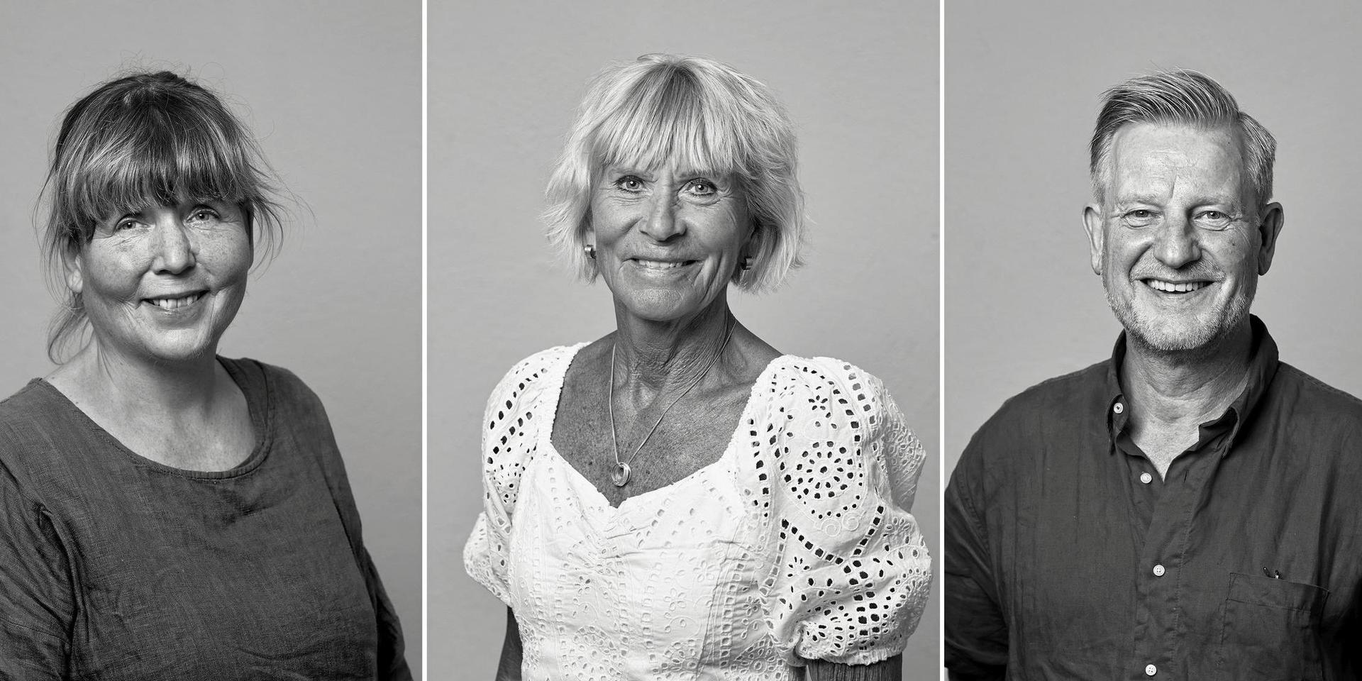 Tre medlemmar i Göteborgs-Postens konsumentpanel deltog i testet av annorlunda sjömat. Från vänster Ann Börjesson, Maria Bergerson och Per Hassling
