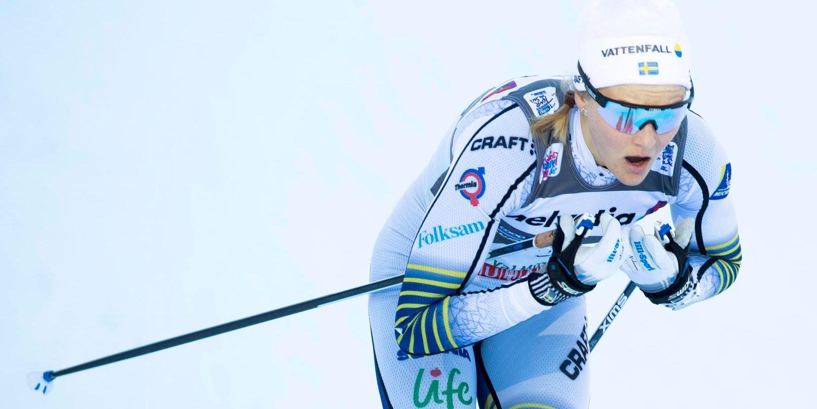 Stina Nilsson var överlägsen i sprinten i Val Müstair.