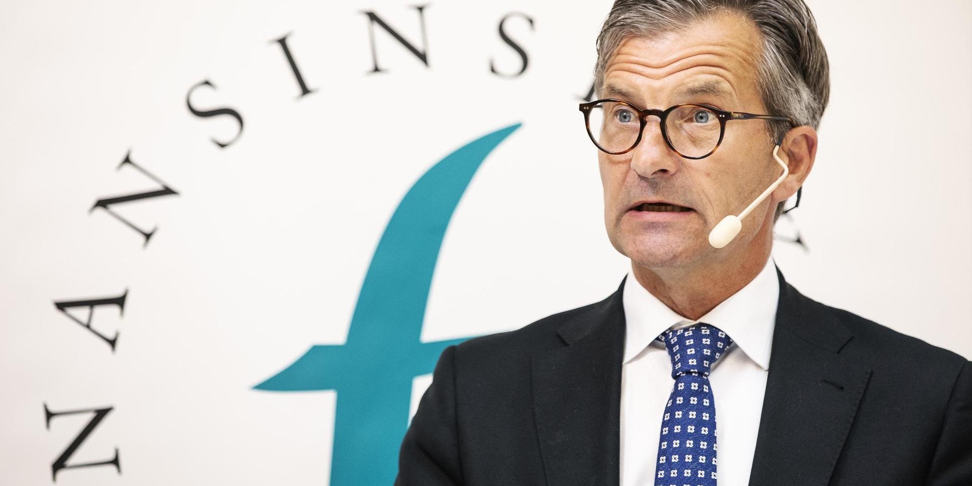 Erik Thedéen, generaldirektör för Finansinspektionen (FI), väntas ta upp den omstridda frågan om bankutdelningar på konferensen DI Bank 2020 om drygt två veckor. Arkivbild
