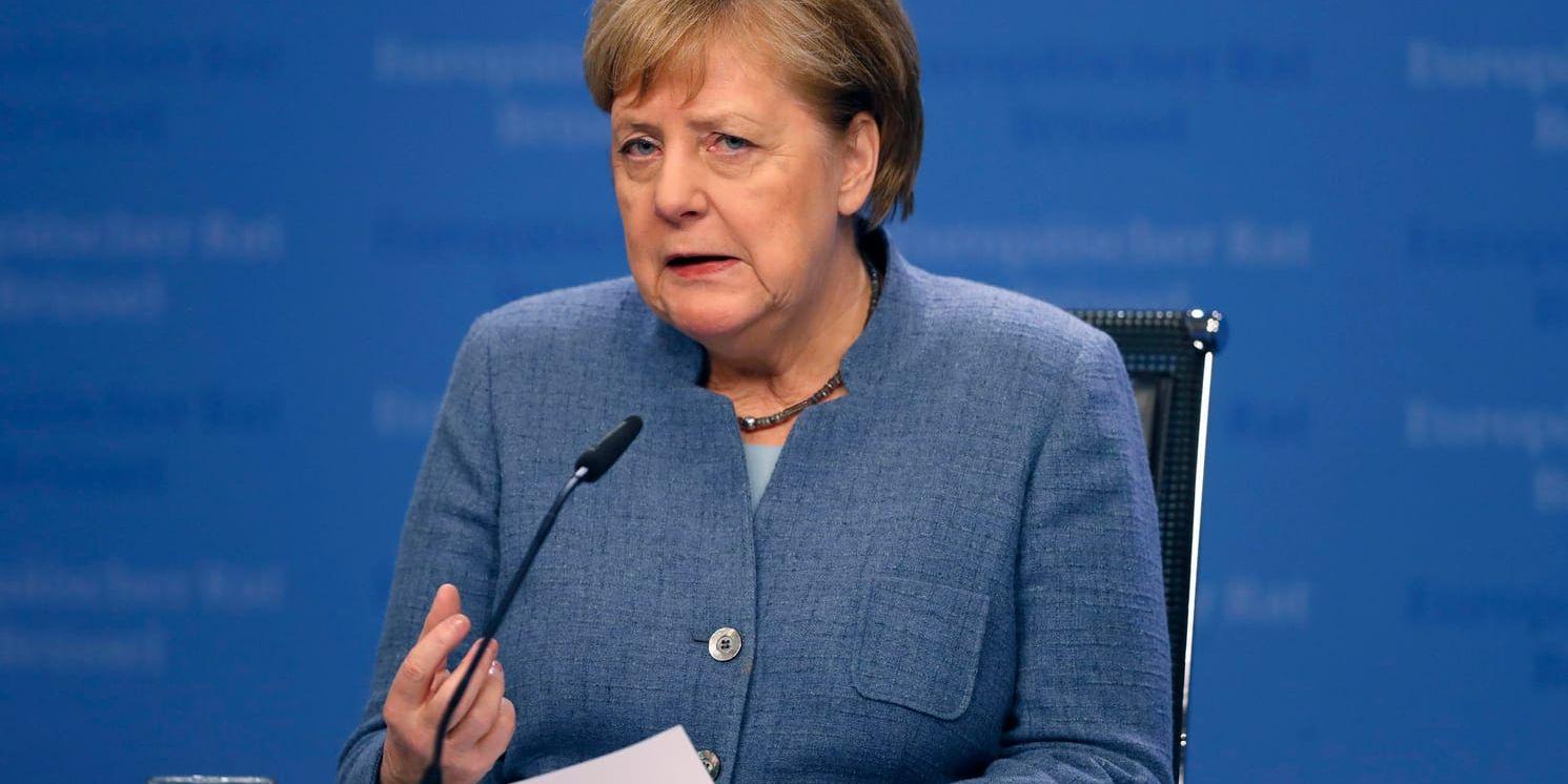 Tysklands förbundskansler Angela Merkel – hackad. Arkivbild.