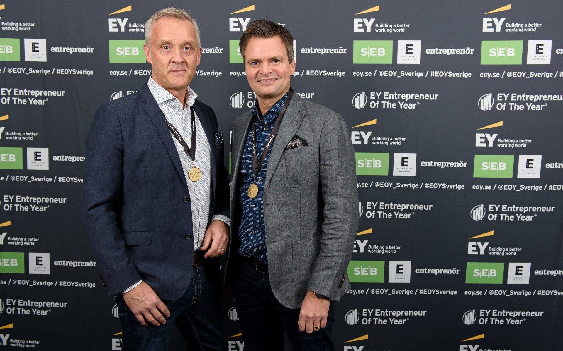 Gekås före detta ägarduo Torbjörn Bäck och Thomas Karlsson vann Entrepreneur of the year i Västsverige 2016