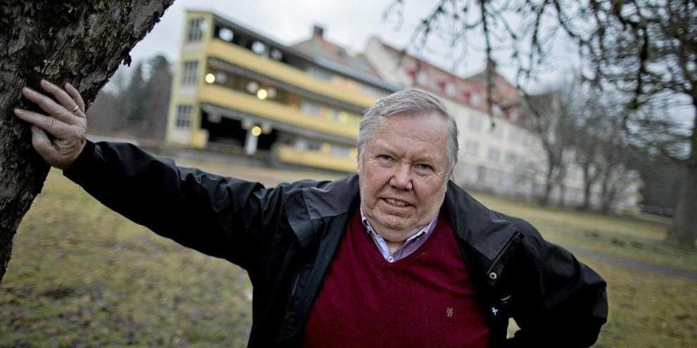 Planerar  asylboende. Bert Karlsson bekräftar att det är på Olofsbos camping han vill öppna asylboende. Bild: Adam Ihse/TT/Arkiv