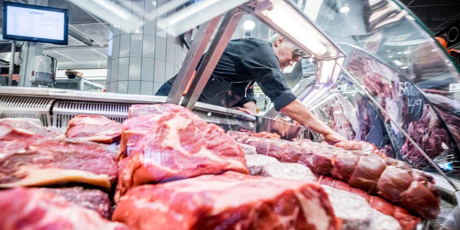 56 procent av svenskarna säger att det minskat sitt köttätande. Arkivbild.