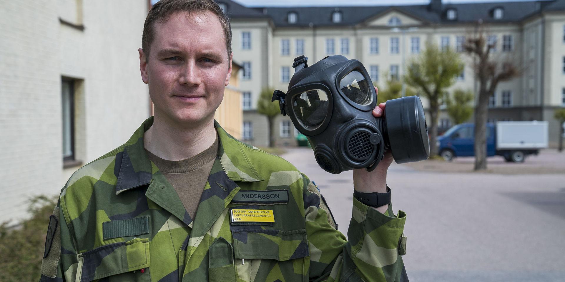 Kapten Patrik Andersson, luftvärnsregementet Lv 6 i Halmstad.