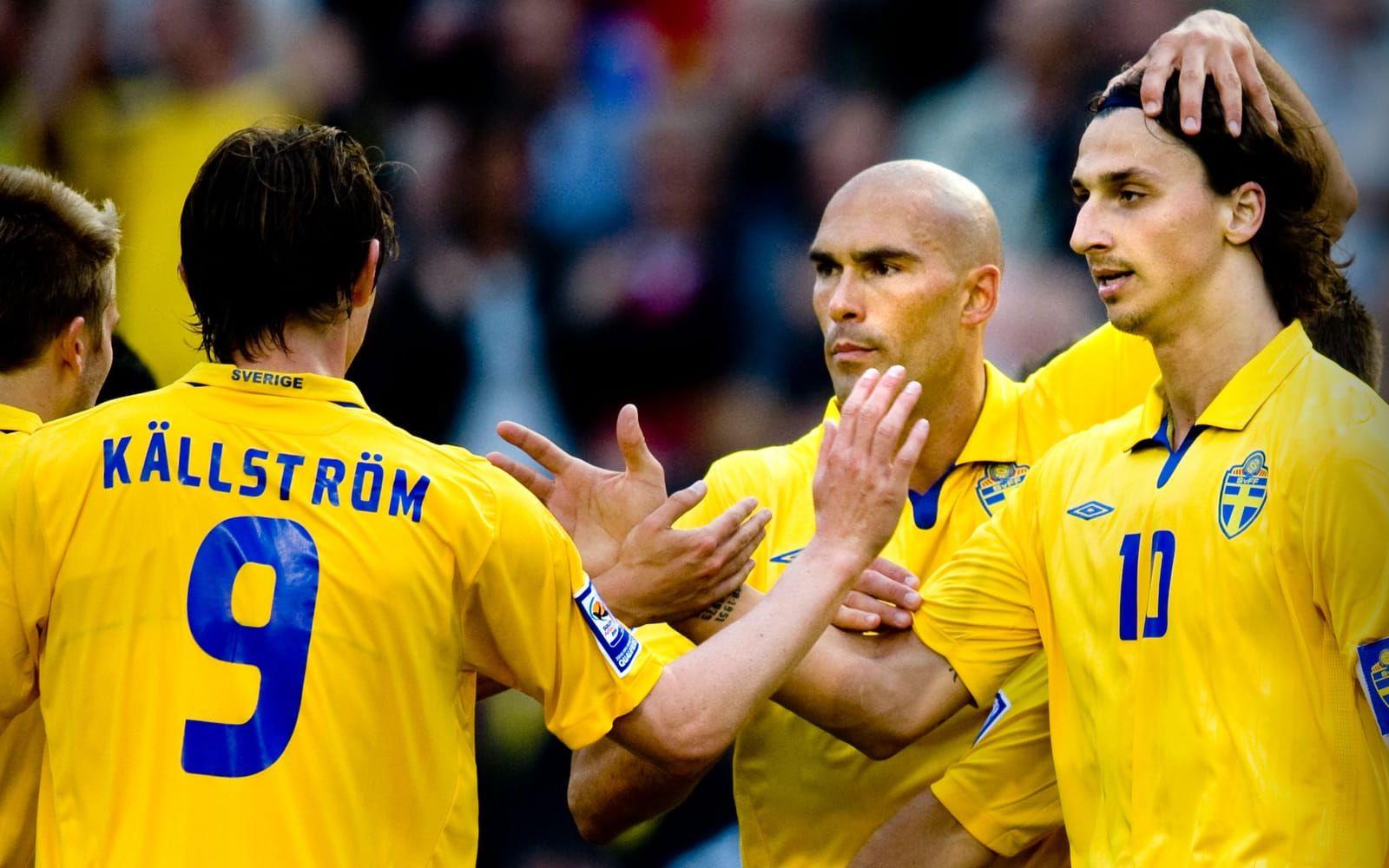 Zlatan har varit Sveriges lagkapten sedan hösten 2008. Foto: Bildbyrån