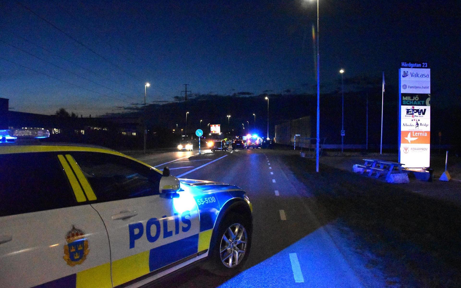 Trafikolycka i korsningen mellan Härdgatan och Österleden.