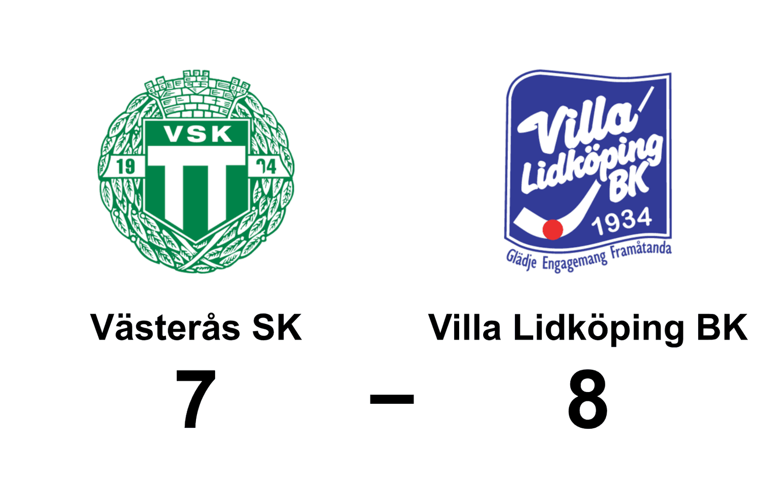 Västerås SK bandy förlorade mot Villa Lidköping BK