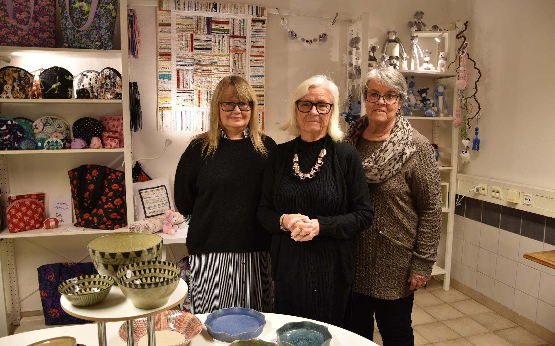 Yvonne Sallén, Eva Johansson och Monika Hermanson.
