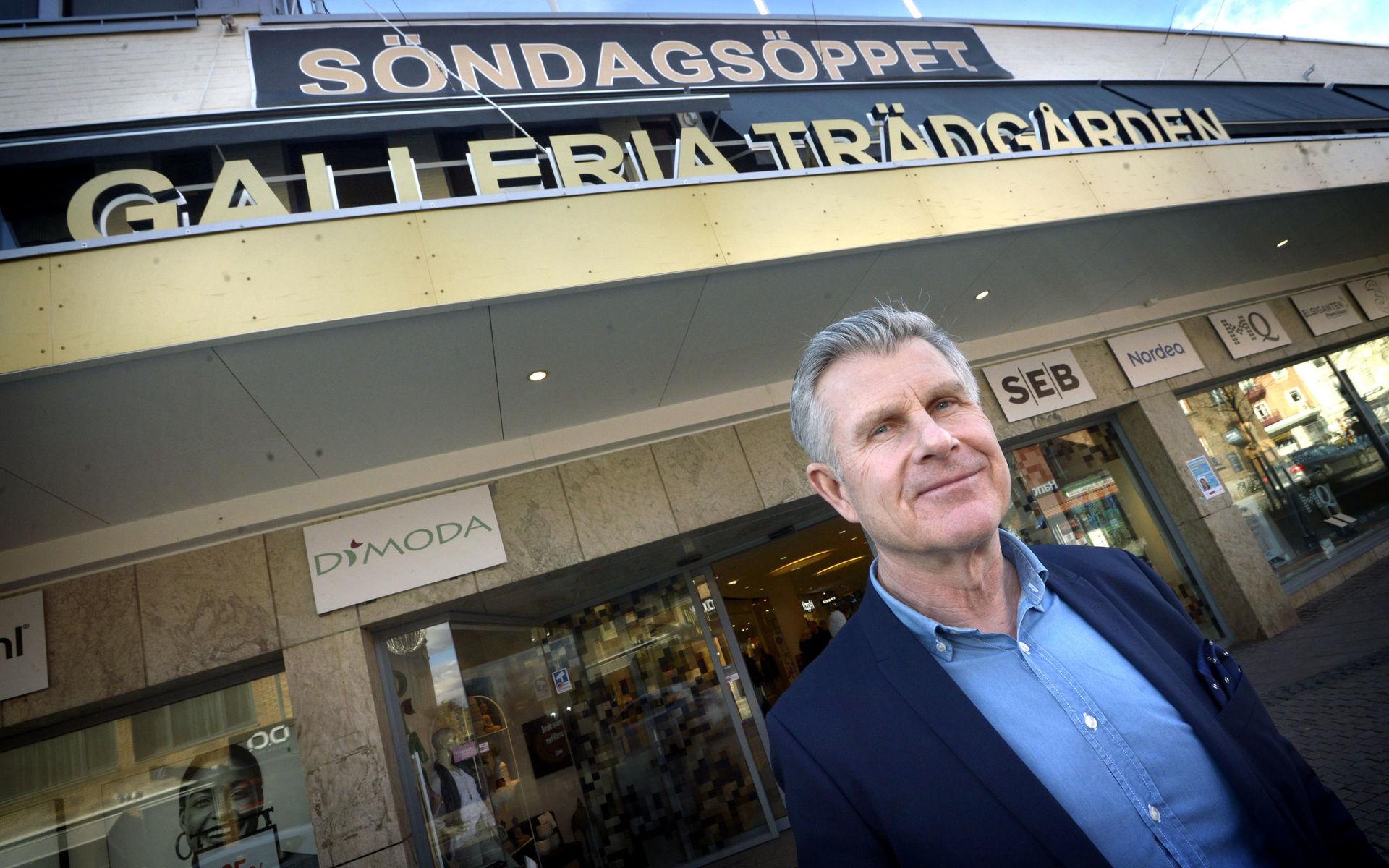 Göran Borg, vd för Coop Varberg som äger Galleria Trädgården, är mycket glad över att det nu skett ett trendbrott gällande besöken.