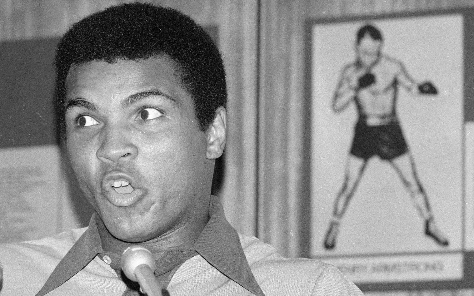 Muhammad Ali, boxningslegend om sin motståndare: "Jag har sett George Foreman skuggboxa och skuggan vann." Foto: TT