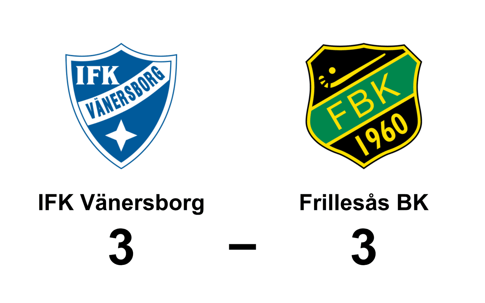 IFK Vänersborg spelade lika mot Frillesås BK