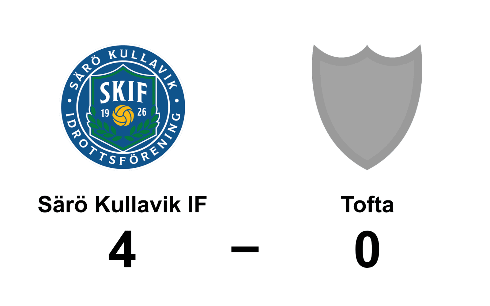 Särö Kullavik IF vann mot Tofta GoIF