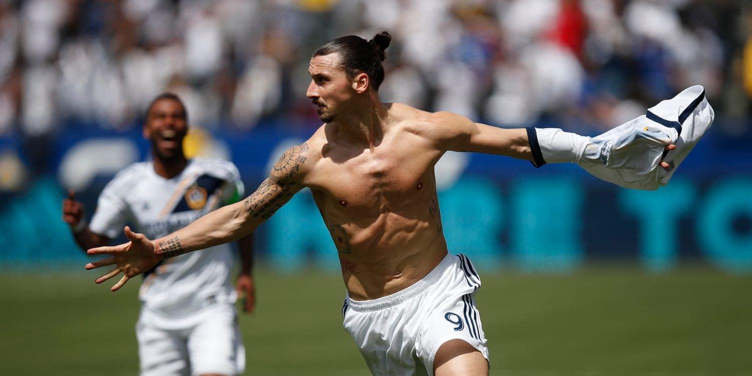 Zlatan Ibrahimovic firar sitt debutmål i MLS, som han anser borde ha varit nominerat till Puskás Award.