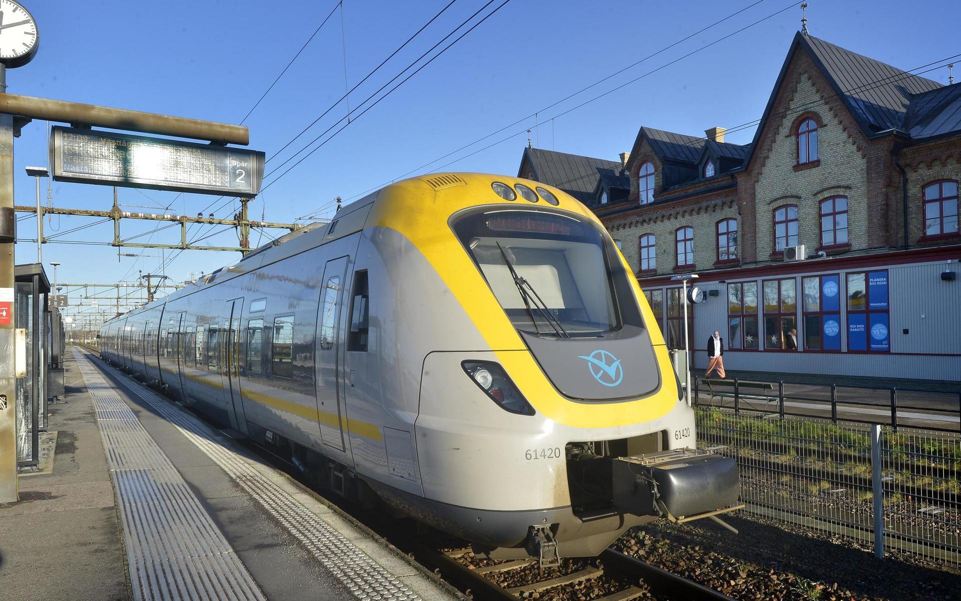 Viskadalsbanan mellan Varberg och Borås kan komma att få betydelse får att avlasta godstrafiken.