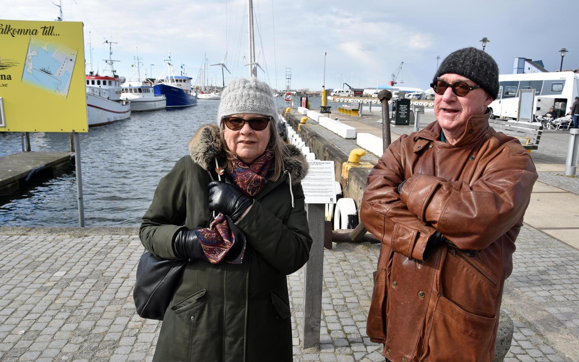 Margot och Christer Olsson är på besök från Göteborg.