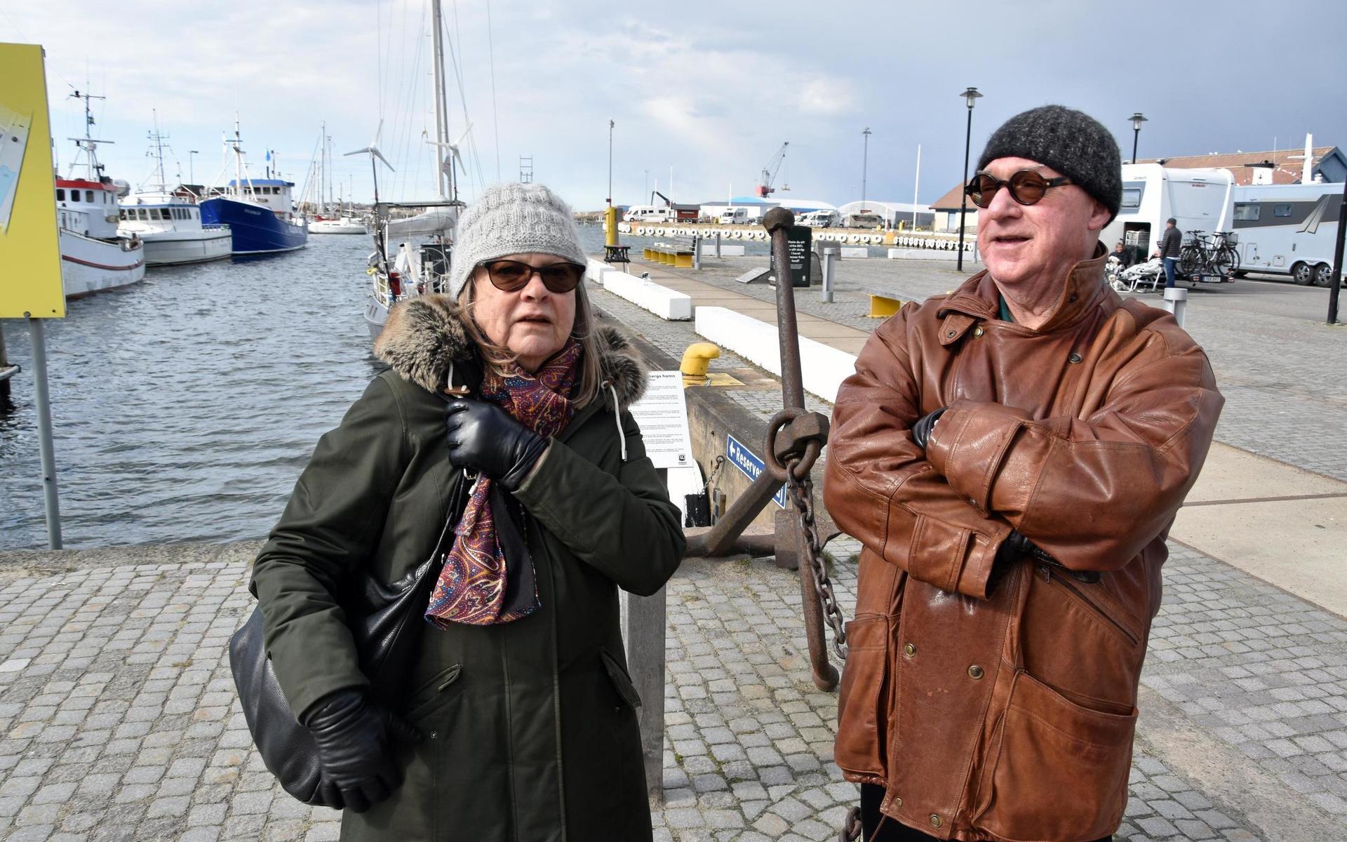 Margot och Christer Olsson är på besök från Göteborg.
