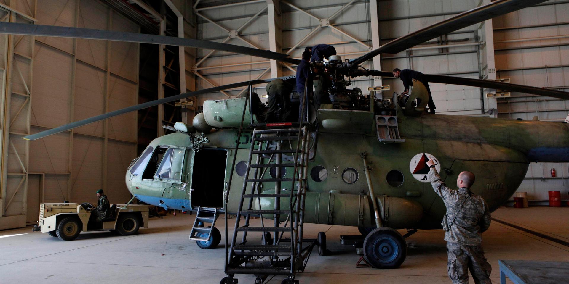 USA ska skicka elva helikoptrar av typen Mi-17 till Ukraina. Arkivbild.