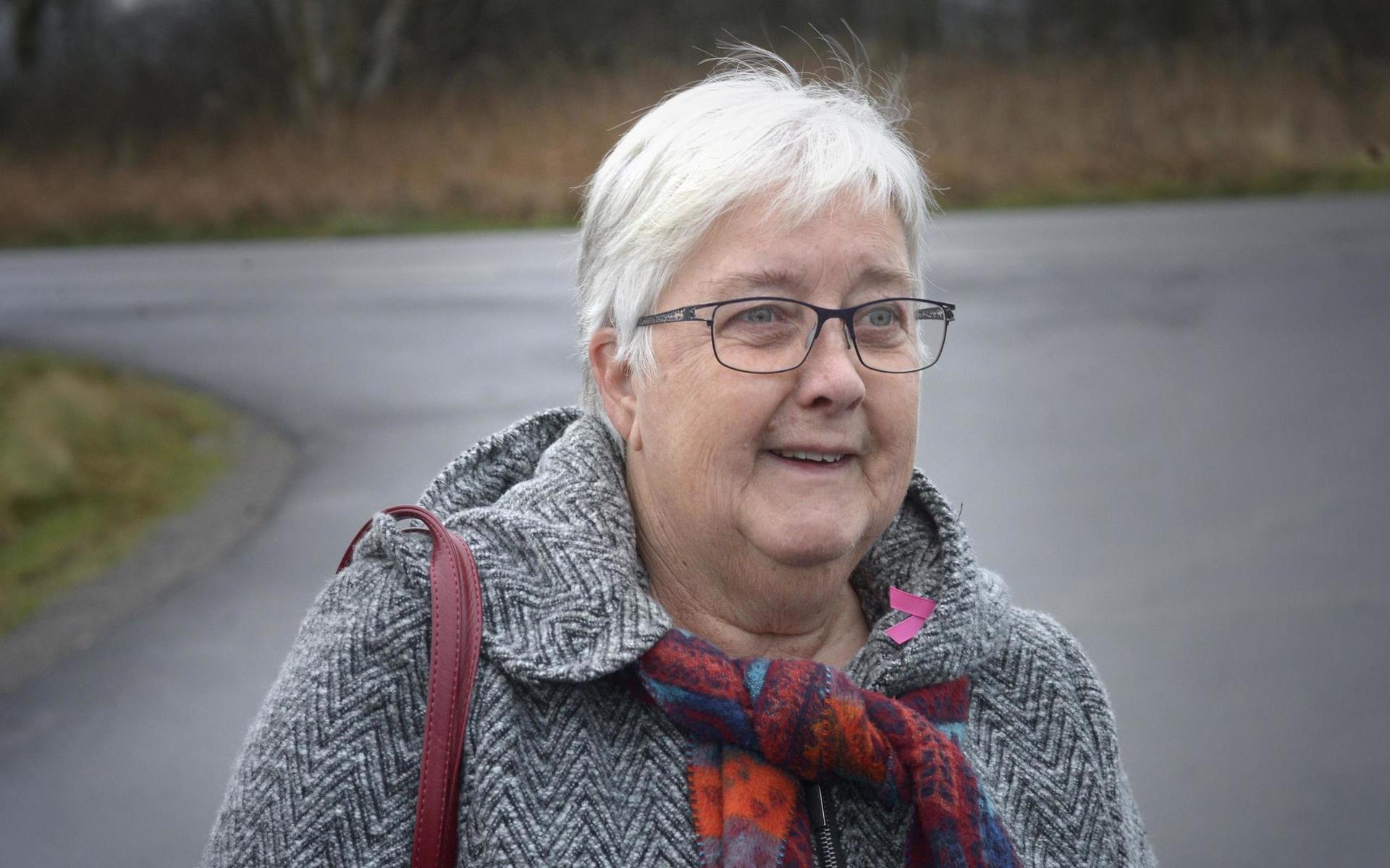 Elisabeth Otterdal är ordförande för Valinge bygdelag. Redan för åtta år sedan började de försöka påverka myndigheterna att agera.