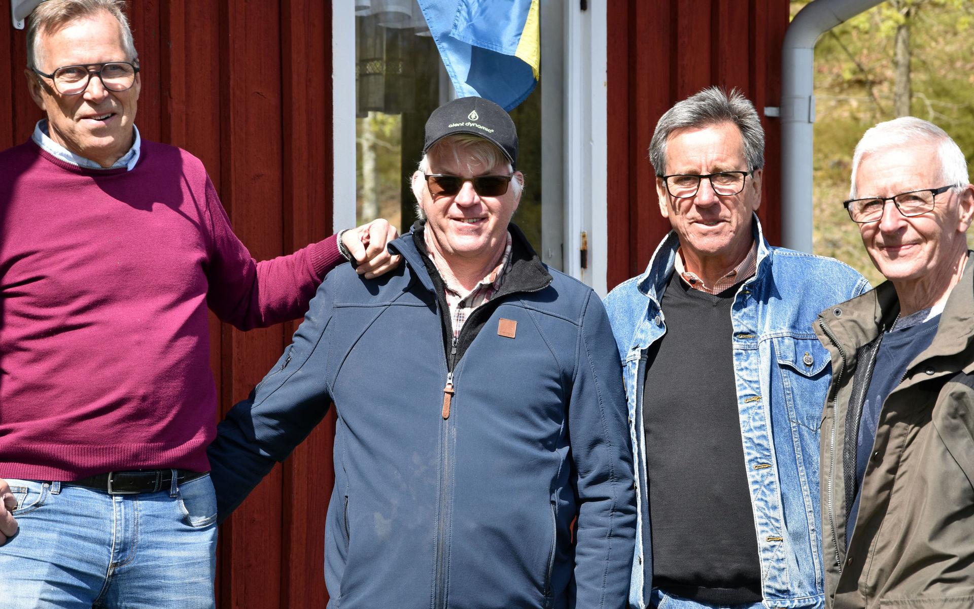 Bo-Göran Gustafsson, Kjell Jönsson, Göran Palmqvist och Arne Johansson tycker alla att ett projekt av den här sorten svetsar samman en bygd. 