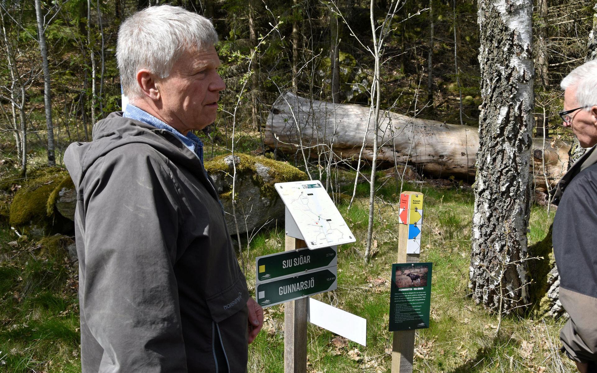 Kenneth Johansson har varit projektledare för Kungsjölederna. Och har även gjort guidade turer längst med stigarna.