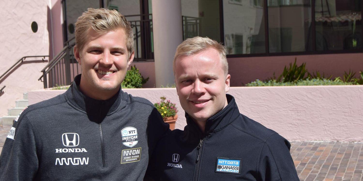 Marcus Ericsson och Felix Rosenqvist inför sin premiär i Indycar.