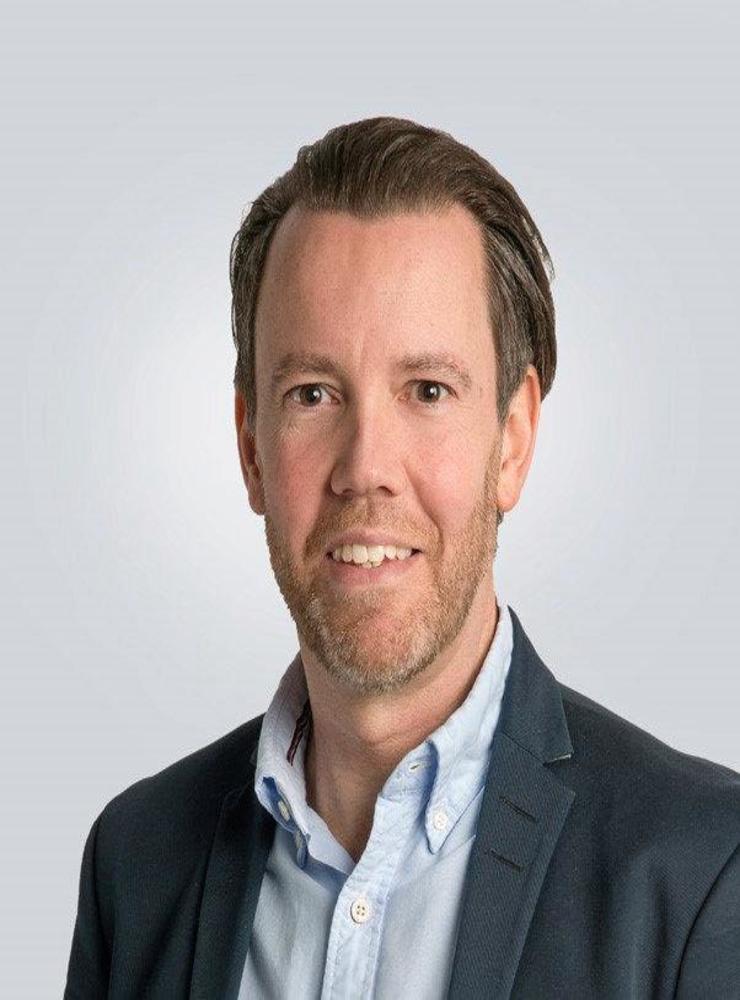 Mathias Larsson är fastighetsmäklare och franchisetagare på Länsförsäkringar Fastighetsförmedling i Varberg.