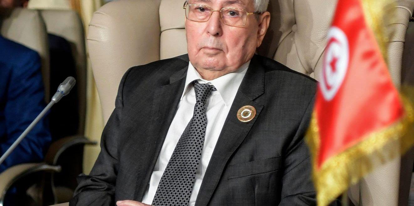 Abdelkader Bensalah, talman för parlamentets övre kammare, har utsetts till interrimpresident i Algeriet. Arkivbild.