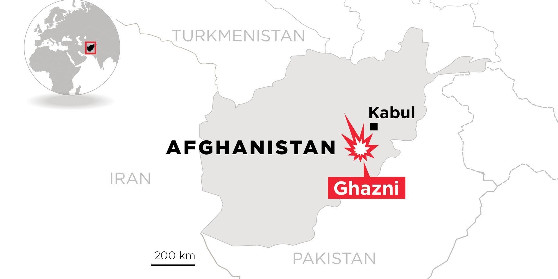 Provinsen Ghazni i östra Afghanistan kontrolleras till stor del av talibanerna.