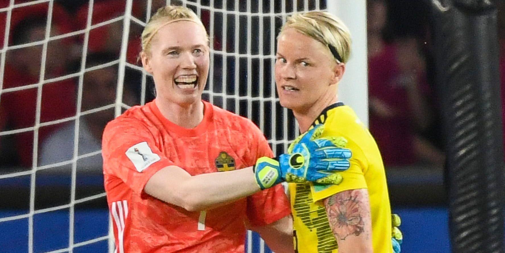 Sveriges Hedvig Lindahl och Nilla Fischer hoppas att den 24-åriga mästerskapssviten, elva raka matcher utan seger, mot Tyskland ska brytas.