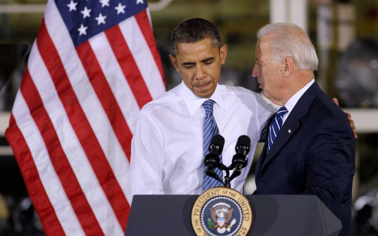 Barack Obama tillsammans med vicepresidenten Joe Biden 2010. Bild: TT