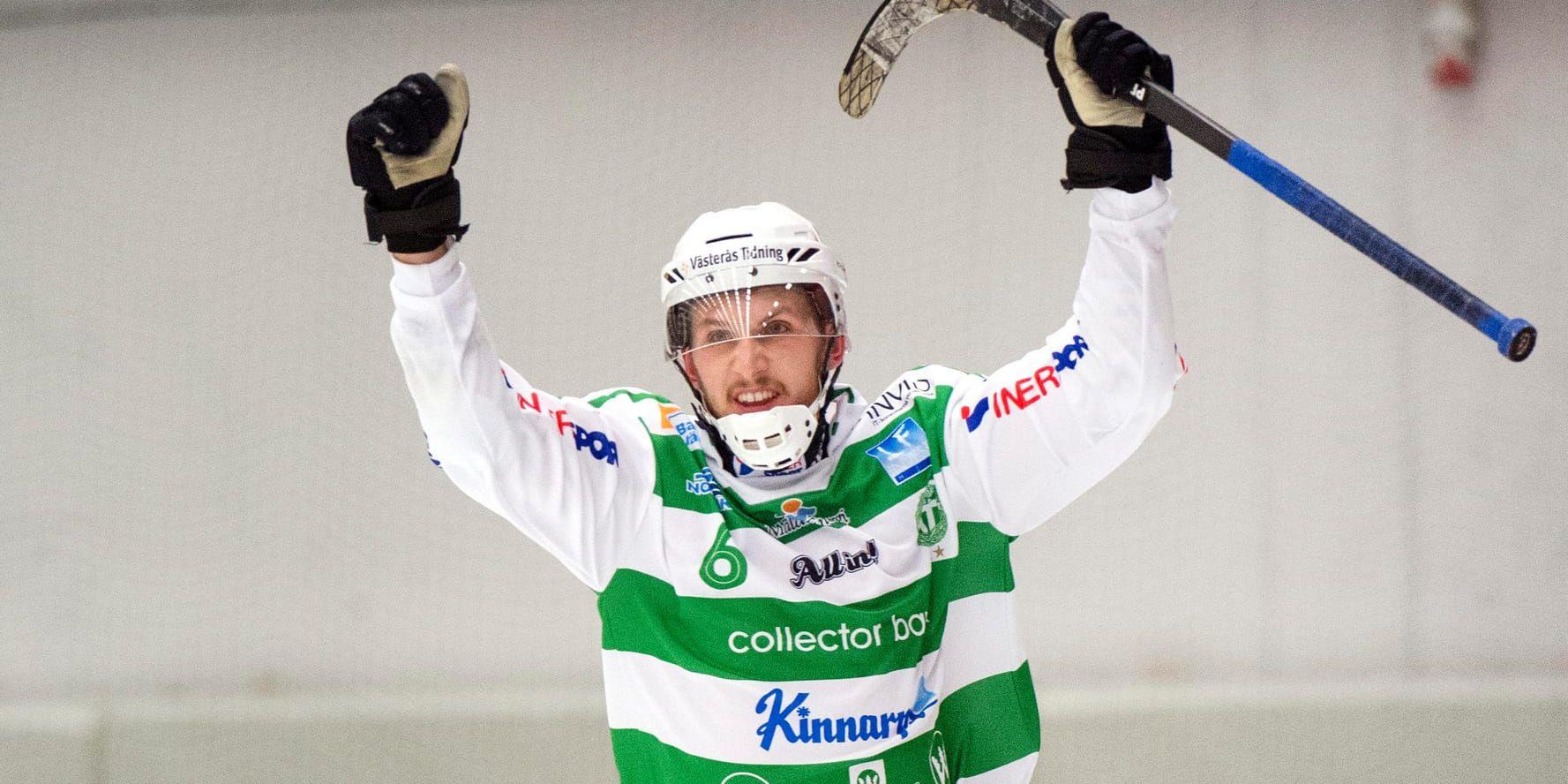 Simon Jansson blev en av matchvinnarna när Västerås tog hem svenska cupen. Arkivbild.