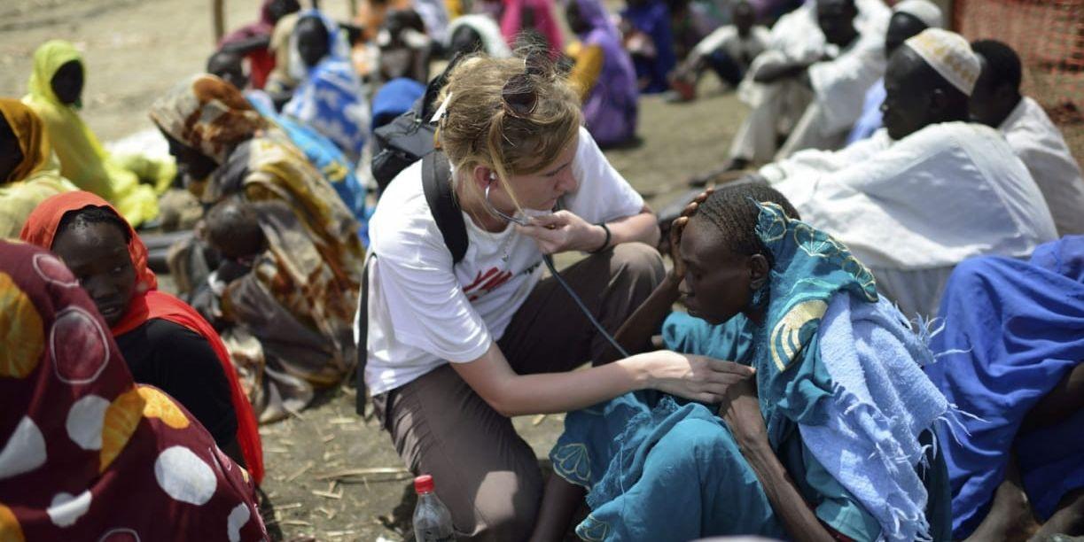 Svensk hjälp. Svenska sjuksköterskan Emma Massey på plats i Sydsudan, sommaren 2012.